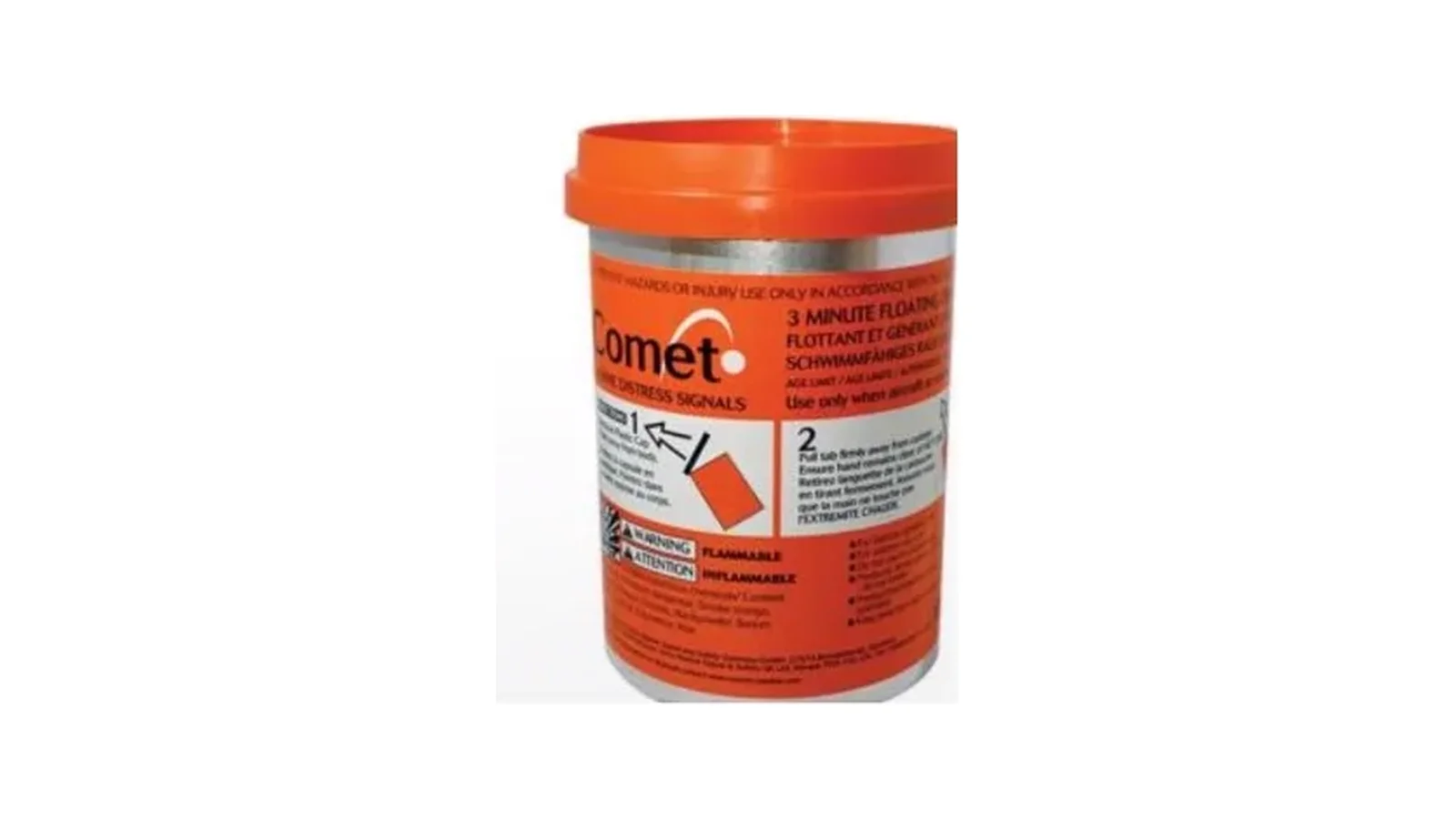 Sinalizador de fumo laranja Comet 9192000